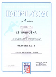 Diplom atletika 1.m