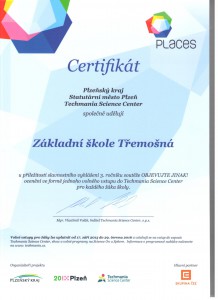 Certifikát Techmania