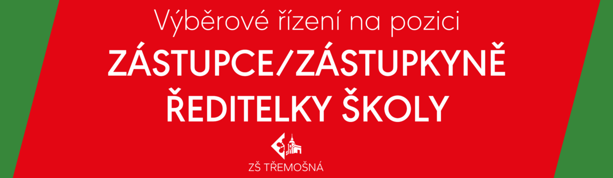 Výběrové řízení na pozici ZÁSTUPCE/ZÁSTUPKYNĚ ŘEDITELKY ŠKOLY